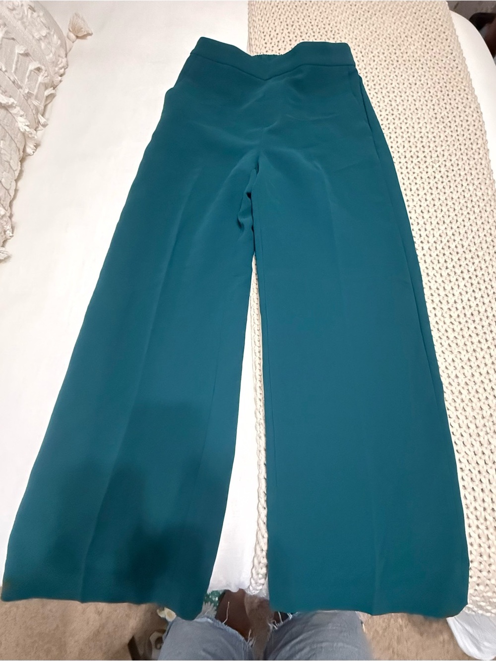 Banana Republic Teal Wide-Leg Trousers